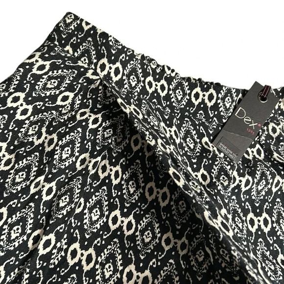 Dex  Y2K pull on harem print pants,Small,NWT. boho,balloon pants,xtra pleat,zip - Picture 4 of 11